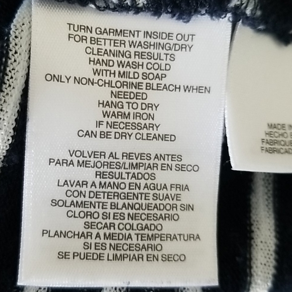 Jones New York Signature Navy Stripe Top - Picture 4 of 5